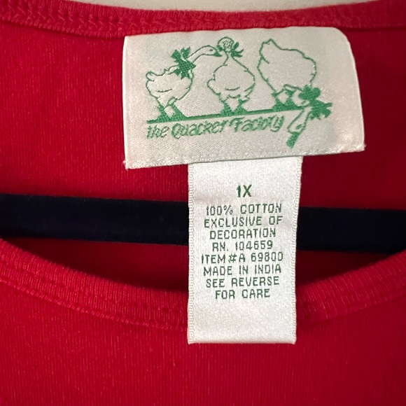 Quacker Factory 1X Vintage Nutcracker top EUC - Picture 5 of 5